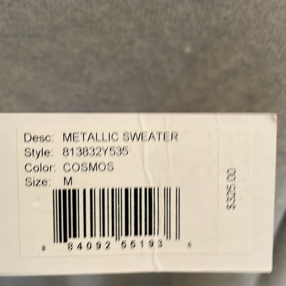 Rebecca Taylor grey sweater with gold specs - Picture 5 of 7